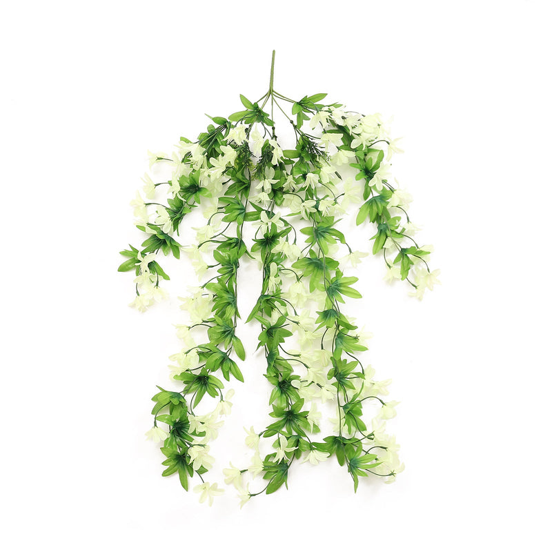 Artificial Hanging Spring Flower Garland 6 Ft UV Resistant Bulk Patio Garden Decor