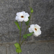 25 Inch Artificial Hibiscus Flower Stems 10 Pcs Silk Faux Floral Bulk
