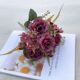 Artificial Hibiscus Flowers 6 Stems 11.8 Inch Realistic Silk Faux Floral for Home Decor Wedding