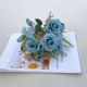 Artificial Hibiscus Flowers 6 Stems 11.8 Inch Realistic Silk Faux Floral for Home Decor Wedding