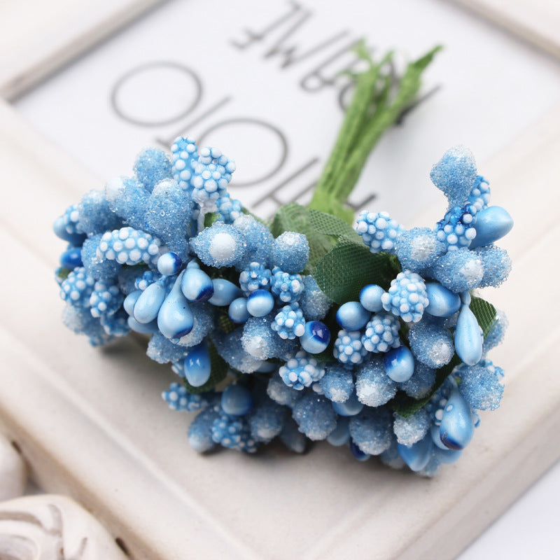 12 Inch Artificial Holly Berries on Wire, 12 Pcs Bulk for Crafts, Christmas Tree, Wreath DIY