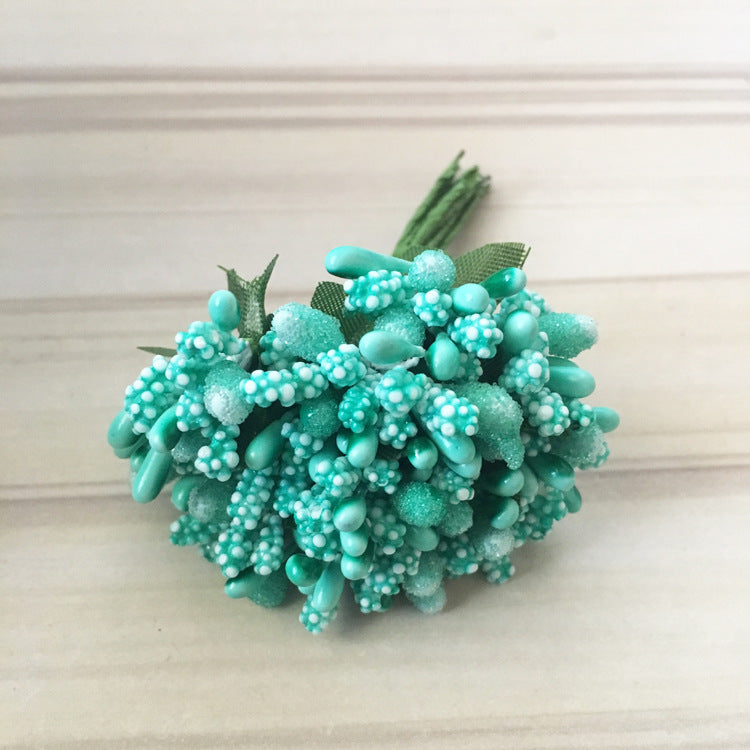 12 Inch Artificial Holly Berries on Wire, 12 Pcs Bulk for Crafts, Christmas Tree, Wreath DIY