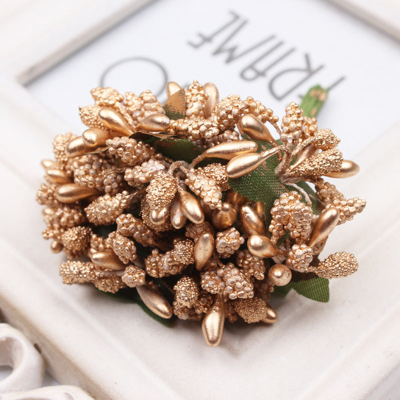 12 Inch Artificial Holly Berries on Wire, 12 Pcs Bulk for Crafts, Christmas Tree, Wreath DIY