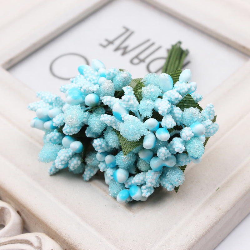 12 Inch Artificial Holly Berries on Wire, 12 Pcs Bulk for Crafts, Christmas Tree, Wreath DIY