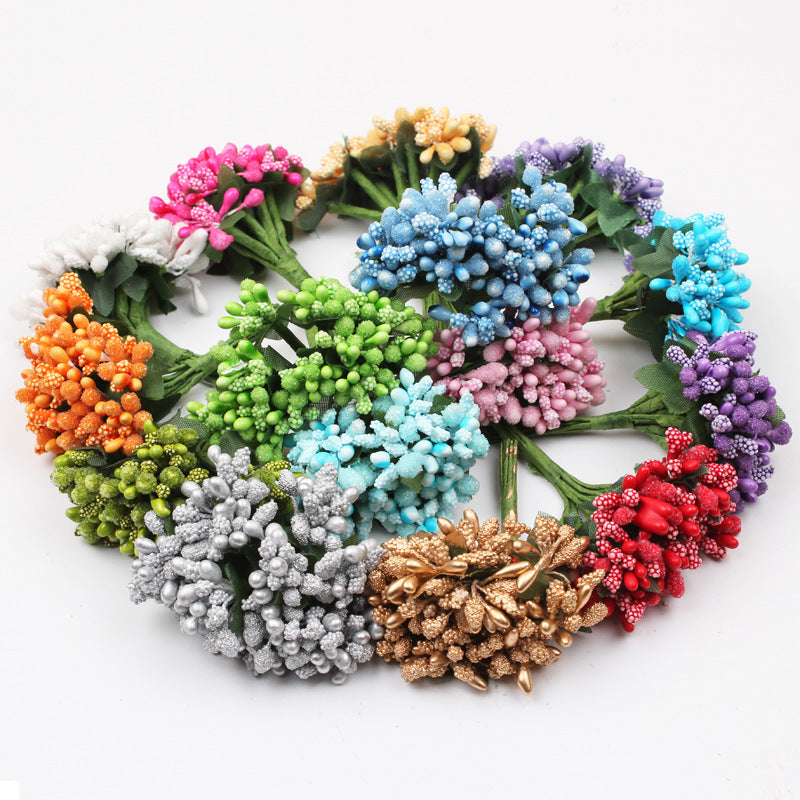 12 Inch Artificial Holly Berries on Wire, 12 Pcs Bulk for Crafts, Christmas Tree, Wreath DIY
