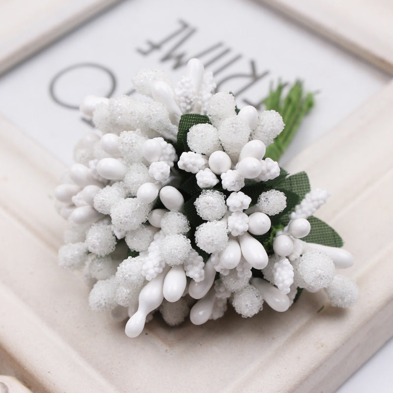 12 Inch Artificial Holly Berries on Wire, 12 Pcs Bulk for Crafts, Christmas Tree, Wreath DIY