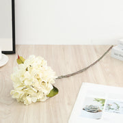 Artificial Hydrangea Stem 24 Inch Retro Burnt Edge Silk Flower