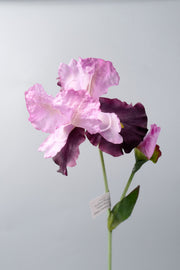 29 Inch Artificial Silk Iris Stem 10 Pcs Bulk Wholesale