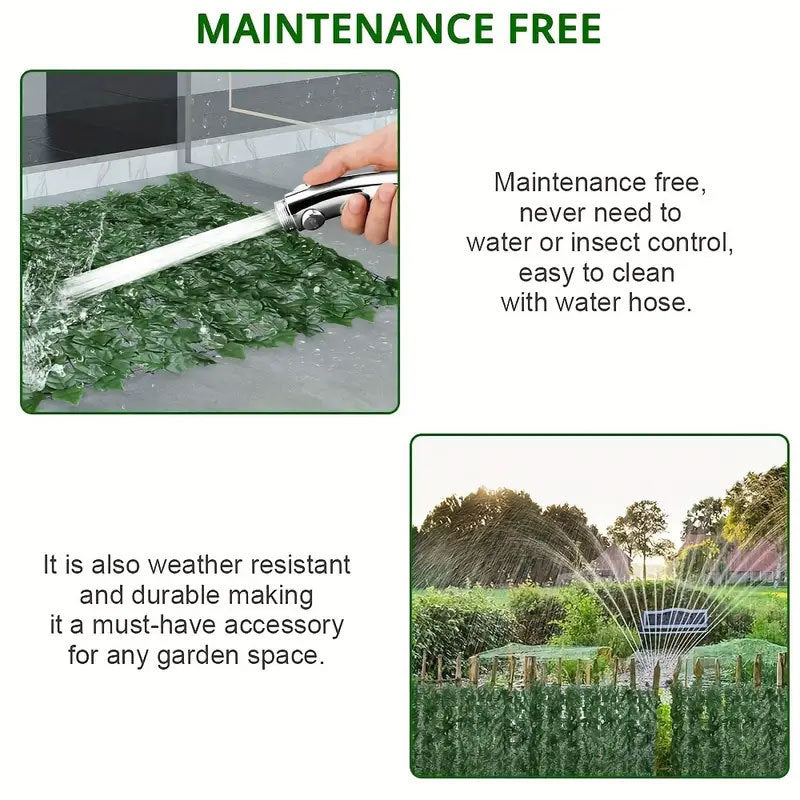 Artificial Ivy Privacy Fence Screen 6ft x 3ft Green Bulk Indoor Outdoor Garden Panel