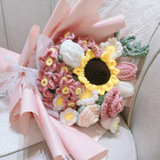 Handmade Crochet Flowers Bulk Pack for Floral Arrangements – Gift Craft Supplies
