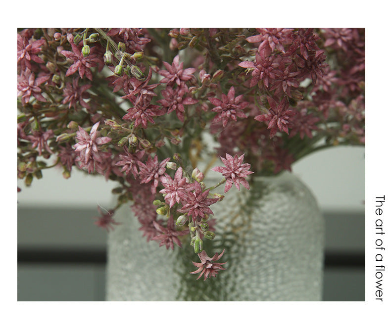 14 Inch Kukui Flower Bundle Bouquet, 10 Pcs Artificial Aleurites Moluccanus Flowers