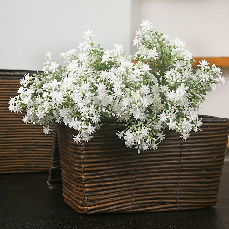 14 Inch Kukui Flower Bundle Bouquet, 10 Pcs Artificial Aleurites Moluccanus Flowers