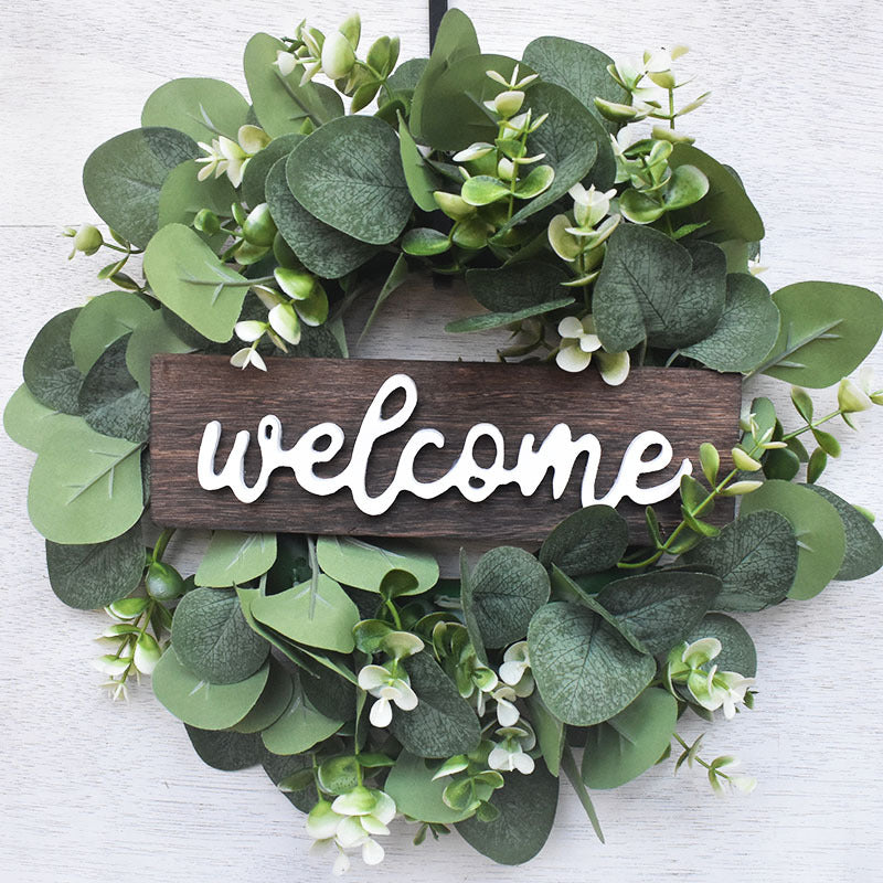 Artificial Eucalyptus Leaves 12 Inch 50 Pcs Bulk for Wreath Making and Decoration