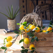 20 Inch Artificial Lemon Stem Branches 10 Pcs Silk Fruit Stems Bulk