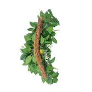Artificial Lemon Flowers and Eucalyptus Leaves 20 Inch Door Hanging Spring Decoration, 1 Pc