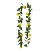 Artificial Lemon Leaf Vine 39 Inch Hanging Rattan Spring Fruit Decor Bulk Quantity