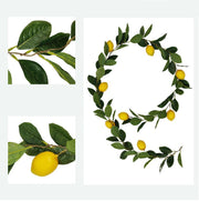 Artificial Lemon Leaf Vine 39 Inch Hanging Rattan Spring Fruit Decor Bulk Quantity