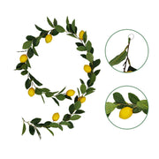 Artificial Lemon Leaf Vine 39 Inch Hanging Rattan Spring Fruit Decor Bulk Quantity