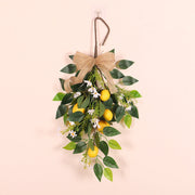 Artificial Flowers Bulk Lemon and Daisy Swags for Front Door Decor, 6 Pcs, Artificial Silk Floral Arrangement