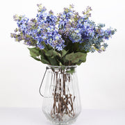 27 Inch Lilac Silk Flower Stems with Leaves 10 Pcs Artificial Floral Centerpiece