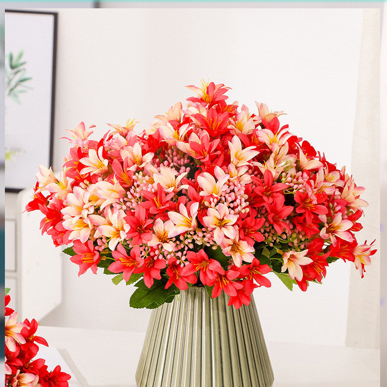 12 Inch Artificial Silk Lily Flowers Bush, Bulk Floral Arrangements, Wholesale Quantity