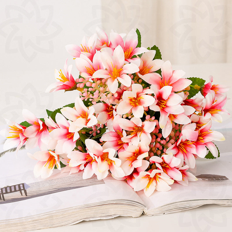 12 Inch Artificial Silk Lily Flowers Bush, Bulk Floral Arrangements, Wholesale Quantity