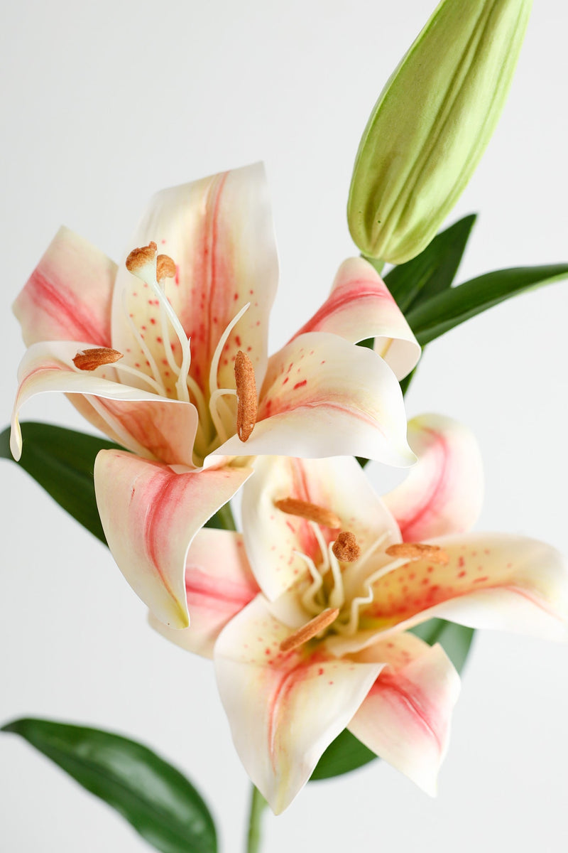 Real Touch Tiger Lily Stem 34 Inch Artificial Silk Flower