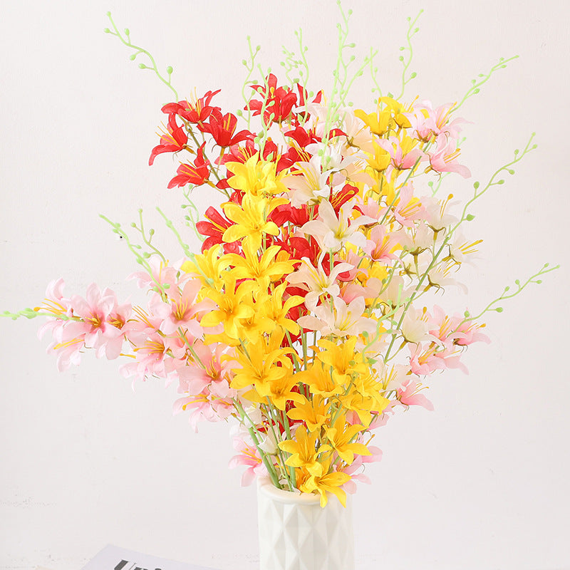 30 Inch Artificial Lily Stems Flowers Bulk 30 Pcs Silk Floral Stems
