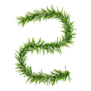 4.4 ft Artificial Lily of the Valley Garland with White Flowers and Greenery, Bulk Quantity