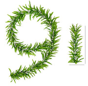 4.4 ft Artificial Lily of the Valley Garland with White Flowers and Greenery, Bulk Quantity