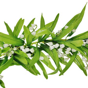 4.4 ft Artificial Lily of the Valley Garland with White Flowers and Greenery, Bulk Quantity