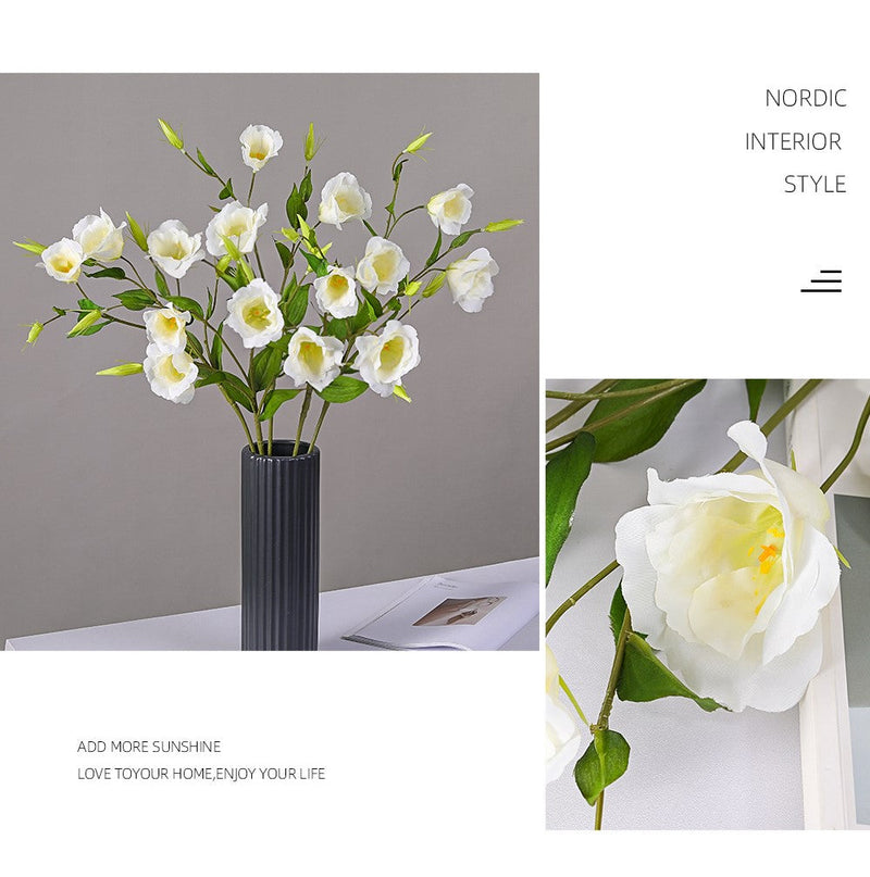 29.5 Inch Artificial Silk Lisianthus Flower Stem Bulk Wholesale