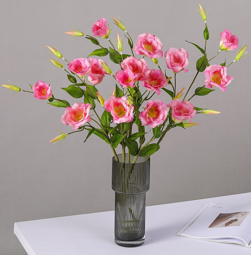 29.5 Inch Artificial Silk Lisianthus Flower Stem Bulk Wholesale