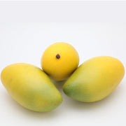 Artificial Mango Fruit Ornaments Bulk Set for Home Decor, Realistic Plastic, 10 Pcs