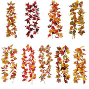 Artificial Maple Leaf Vine Garland 6 Ft Autumn Leaves Hanging Plant Bulk Wholesale