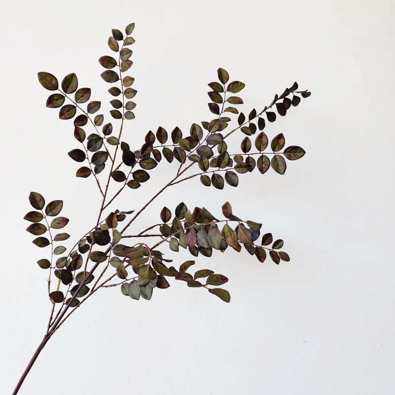 34 Inch Extra Tall Zamioculcas Plant Artificial Plum Green Leaf Spray Branches Bulk 10 Pcs