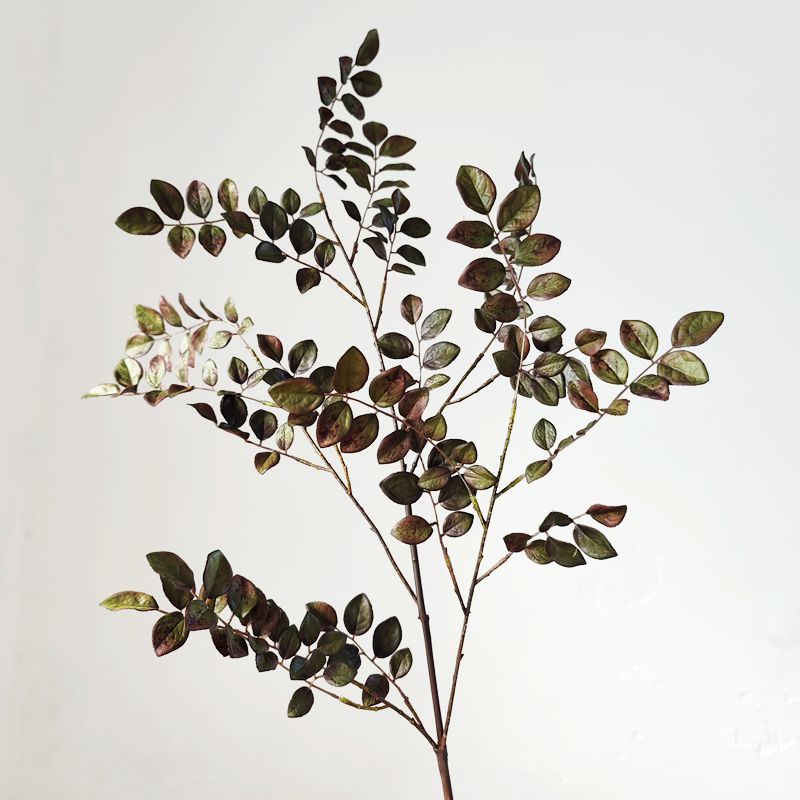 34 Inch Extra Tall Zamioculcas Plant Artificial Plum Green Leaf Spray Branches Bulk 10 Pcs