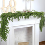 Artificial Norfolk Pine Garland 4 Sizes Bulk Realistic Pine Branches for Decoration