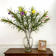 37.4 Inch Artificial Oleander Branches, 1 Pc, Silk Flowers for Spring Home Decor, Wedding Centerpieces, Indoor Outdoor Use