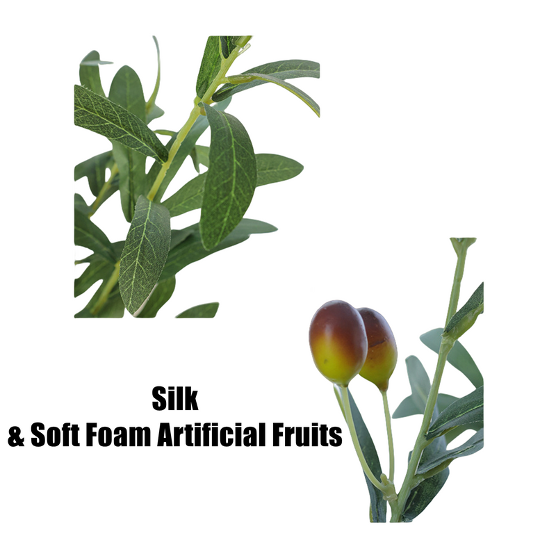 40 Inch Artificial Olive Branches 10 Pcs Faux Greenery for Wedding Decor Home Centerpieces Party Table Arrangements