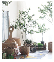 2 Pcs Large Artificial Olive Tree Plants 36 Inch UV Resistant Realistic Trunk Potted Trees
