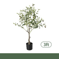 Artificial Olive Tree, Faux Olive Plant for Home Decor, Detachable Fake Tree for Living Room, Bedroom & Office