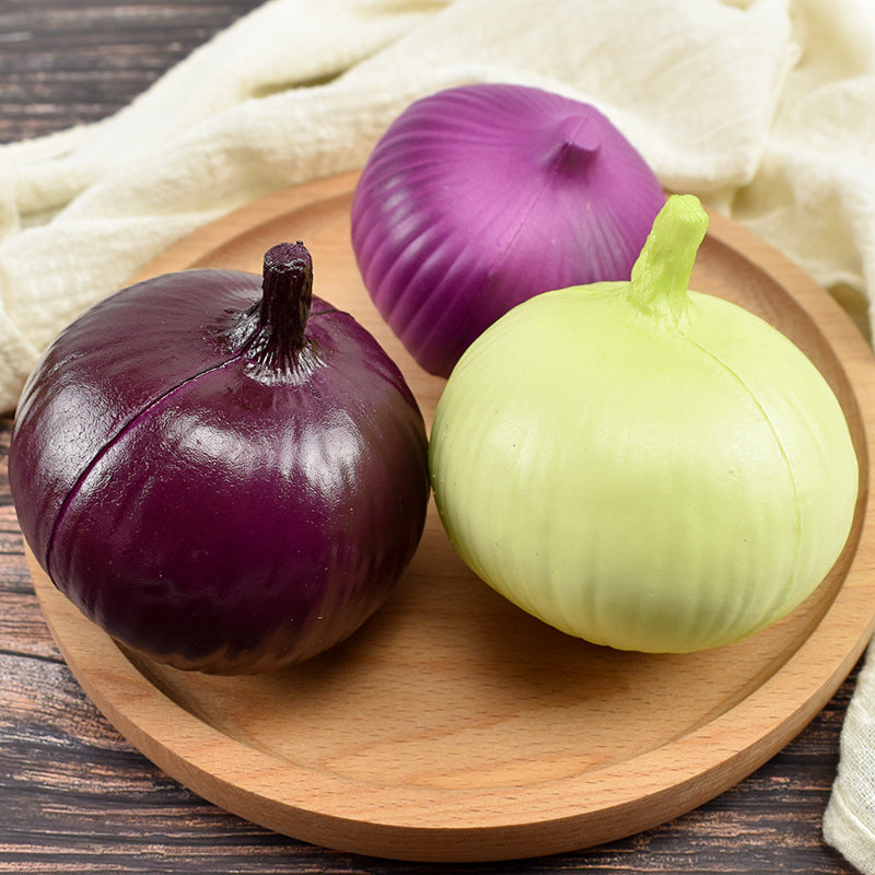 Artificial Onion Bulbs 10 Pcs 3 Inch Decorative Silk Vegetable for Home Decor