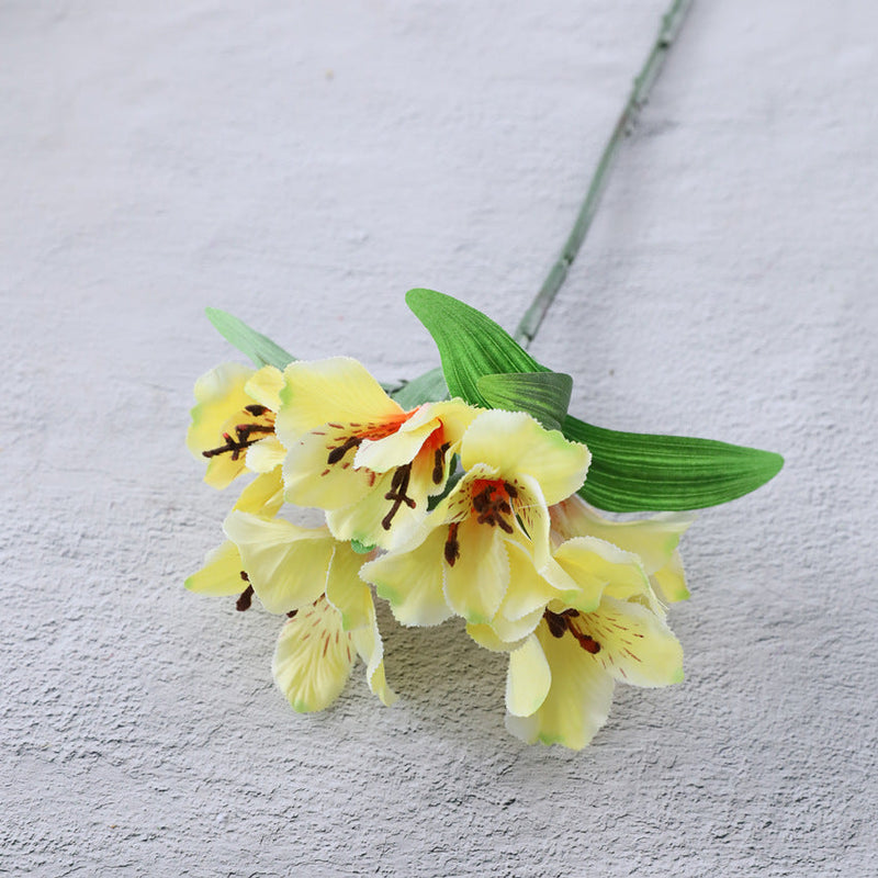 Artificial Alstroemeria Peruvian Lily Silk Flower Stems Bulk Quantity for Arrangements