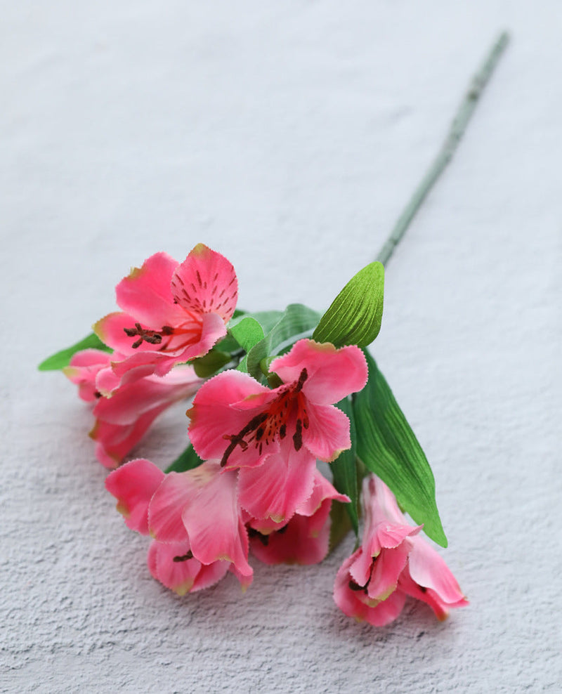 Artificial Alstroemeria Peruvian Lily Silk Flower Stems Bulk Quantity for Arrangements