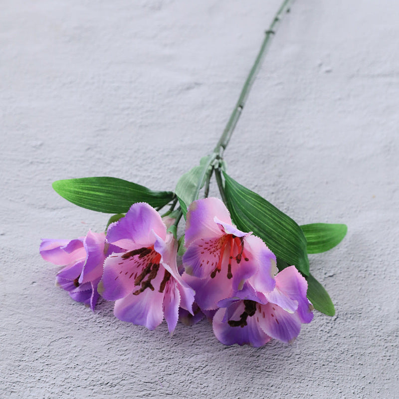 Artificial Alstroemeria Peruvian Lily Silk Flower Stems Bulk Quantity for Arrangements