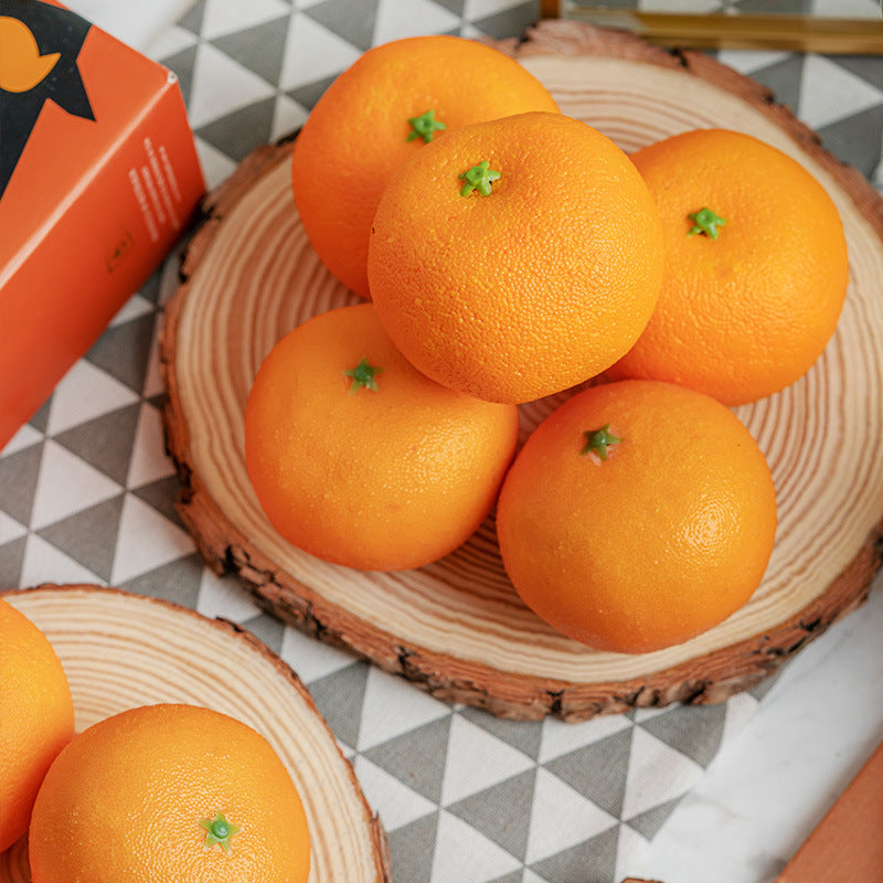 Artificial Kumquat Tangerine Mandarin Fruit 10 Pcs Lifelike Orange Decorative Faux
