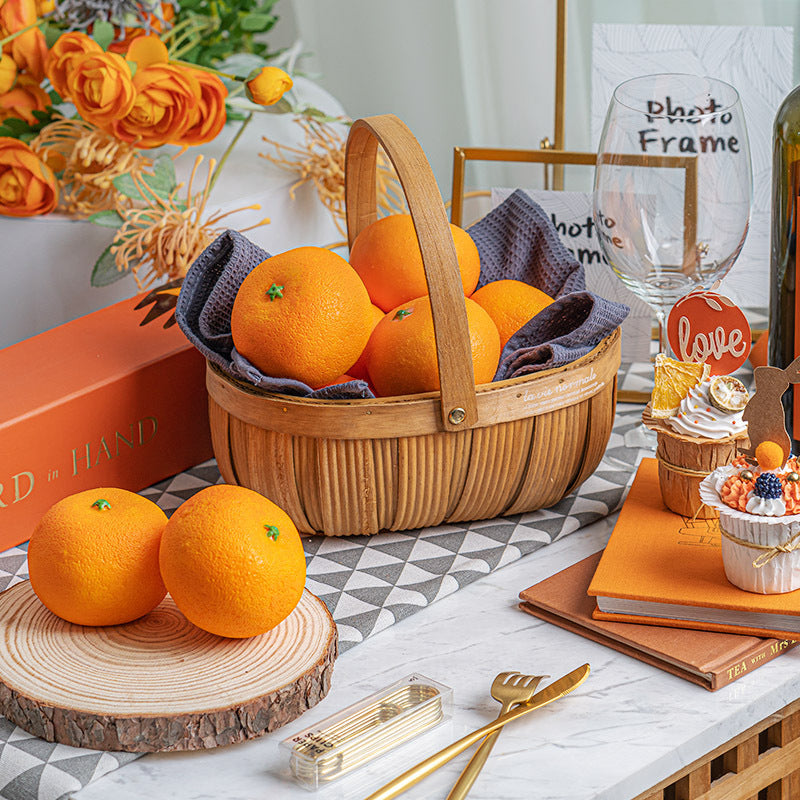 Artificial Kumquat Tangerine Mandarin Fruit 10 Pcs Lifelike Orange Decorative Faux