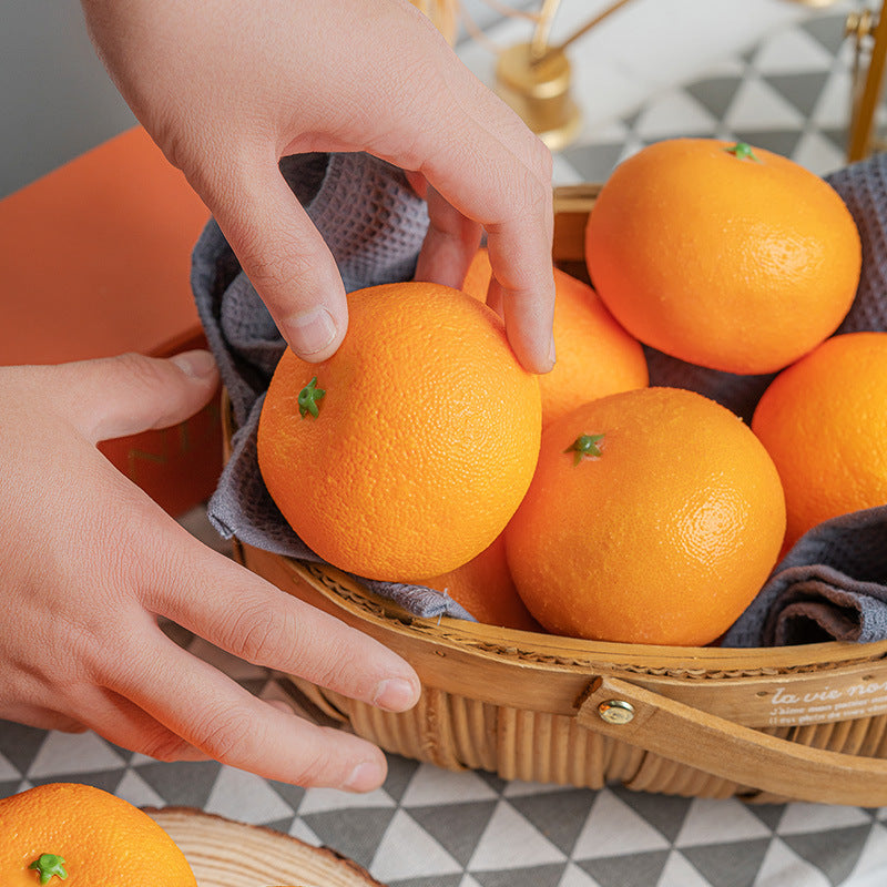 Artificial Kumquat Tangerine Mandarin Fruit 10 Pcs Lifelike Orange Decorative Faux
