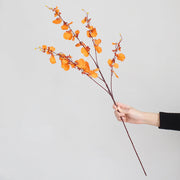 37 Inch Artificial Silk Dancing Lady Orchids Autumn Flowers Bulk Long Stem